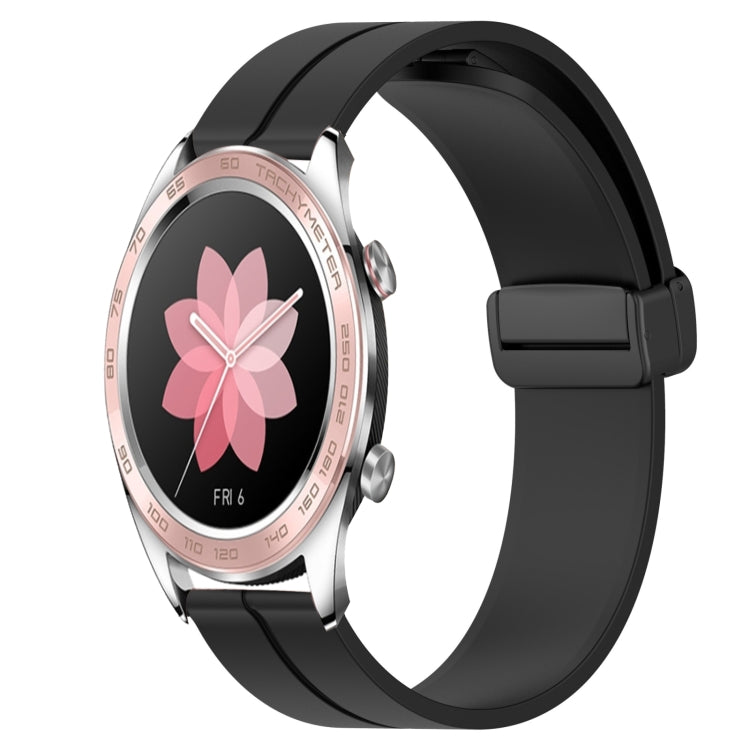 Cinturino in silicone con chiusura magnetica in tinta unita da 22 mm, For Honor Magic Watch 2 46mm, For Honor Watch Dream