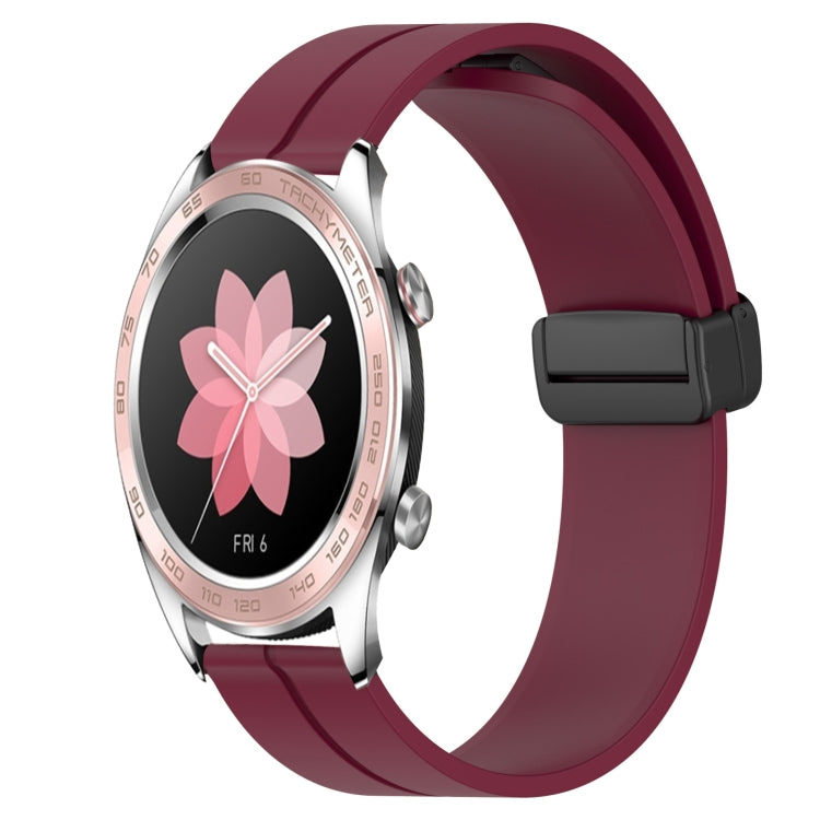 Cinturino in silicone con chiusura magnetica in tinta unita da 22 mm, For Honor Magic Watch 2 46mm, For Honor Watch Dream