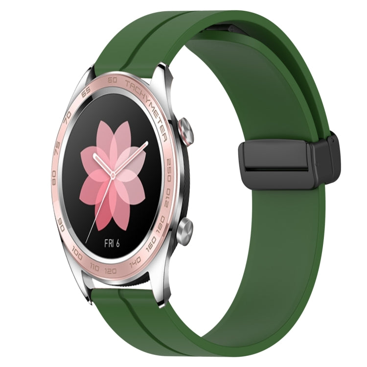 Cinturino in silicone con chiusura magnetica in tinta unita da 22 mm, For Honor Magic Watch 2 46mm, For Honor Watch Dream
