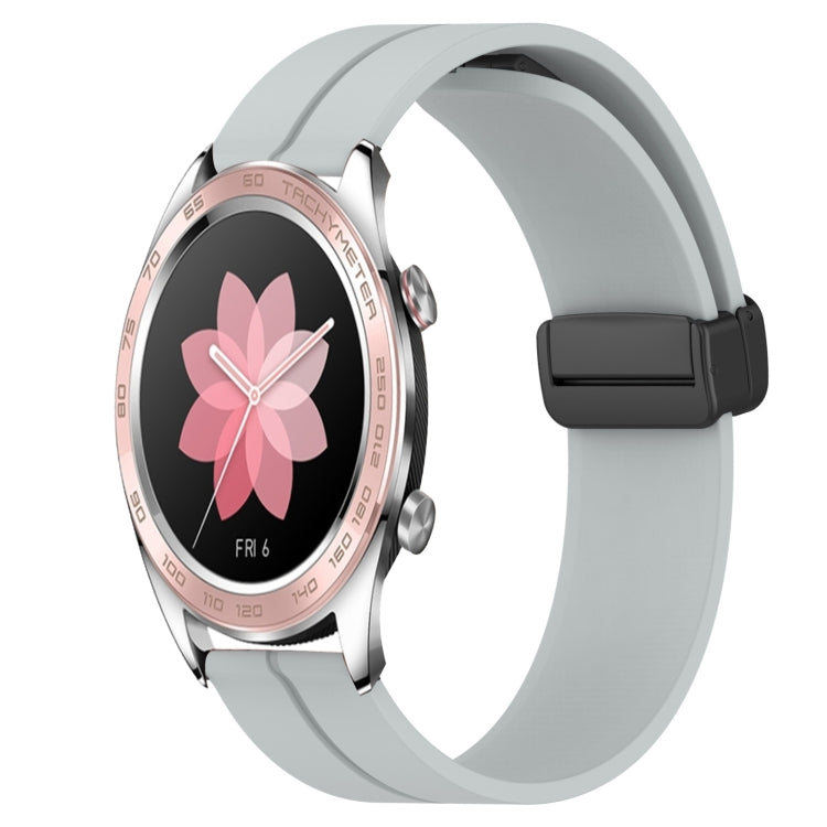 Cinturino in silicone con chiusura magnetica in tinta unita da 22 mm, For Honor Magic Watch 2 46mm, For Honor Watch Dream