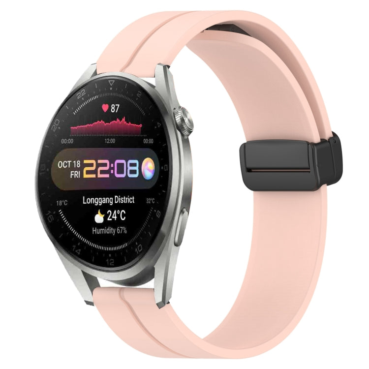 Cinturino in silicone con chiusura magnetica in tinta unita da 22 mm, For Huawei Watch 3 Pro New