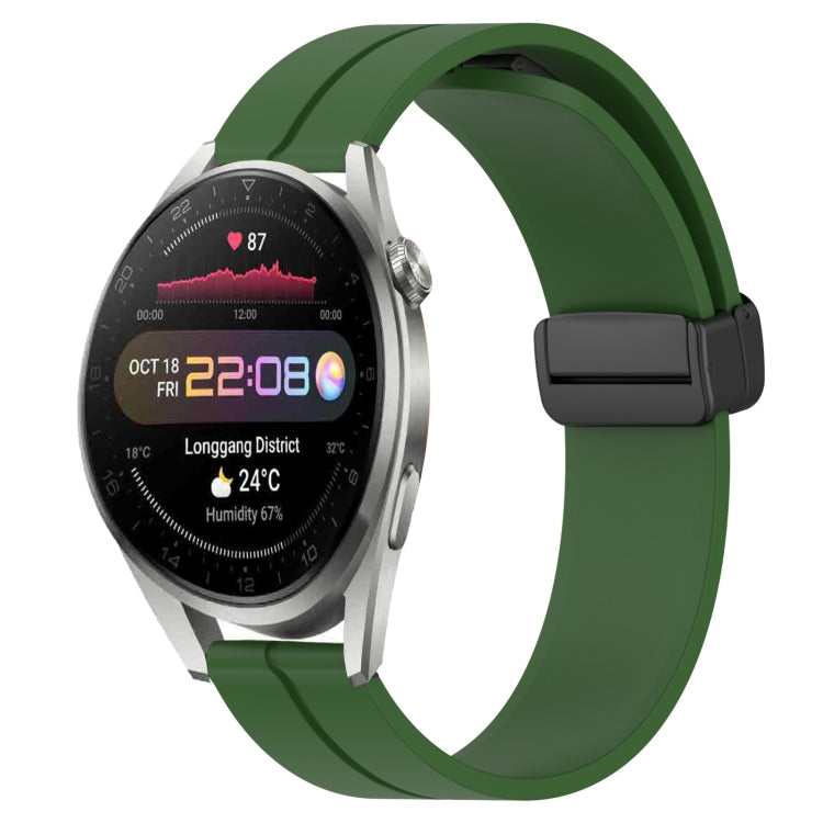 Cinturino in silicone con chiusura magnetica in tinta unita da 22 mm, For Huawei Watch 3 Pro New
