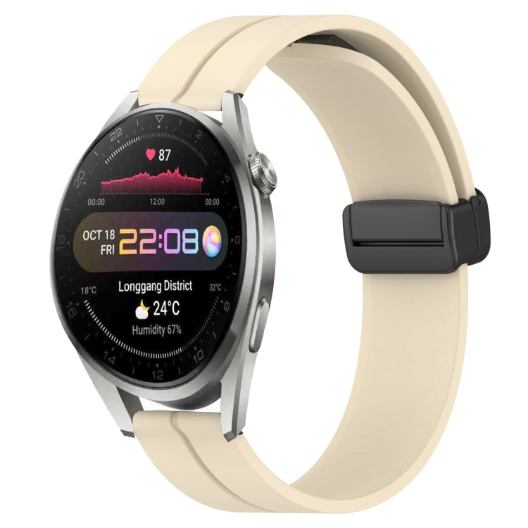Cinturino in silicone con chiusura magnetica in tinta unita da 22 mm, For Huawei Watch 3 Pro New