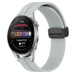 Cinturino in silicone con chiusura magnetica in tinta unita da 22 mm, For Huawei Watch 3 Pro New