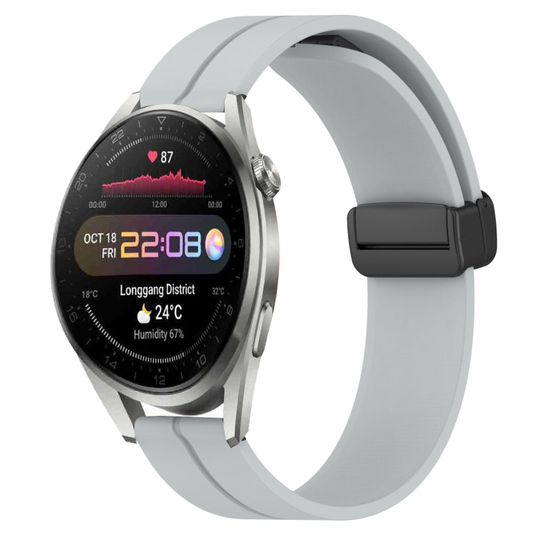 Cinturino in silicone con chiusura magnetica in tinta unita da 22 mm, For Huawei Watch 3 Pro New