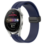 Cinturino in silicone con chiusura magnetica in tinta unita da 22 mm, For Huawei Watch 3 Pro New