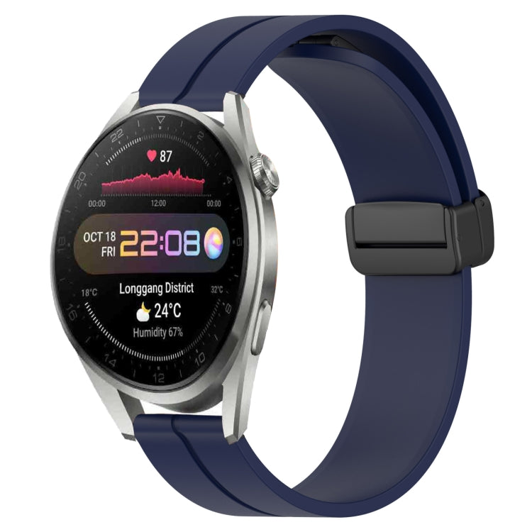 Cinturino in silicone con chiusura magnetica in tinta unita da 22 mm, For Huawei Watch 3 Pro New