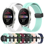 Cinturino in silicone con chiusura magnetica in tinta unita da 22 mm, For Huawei Watch 3 Pro New