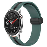 Cinturino in silicone con chiusura magnetica pieghevole da 22 mm, For Amazfit GTR 4, For Amazfit GTR 3