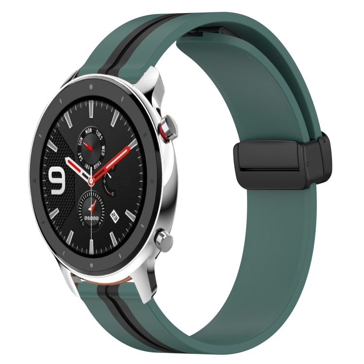Cinturino in silicone con chiusura magnetica pieghevole da 22 mm, For Amazfit GTR 4, For Amazfit GTR 3