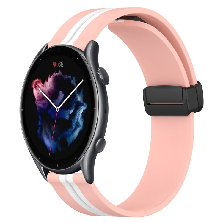 Cinturino in silicone con chiusura magnetica pieghevole da 22 mm, For Amazfit GTR 4, For Amazfit GTR 3