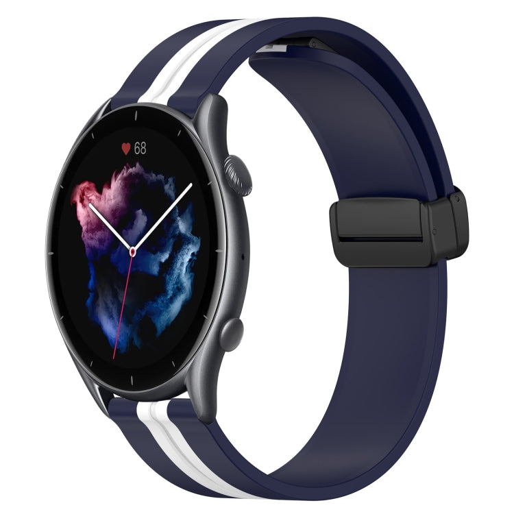 Cinturino in silicone con chiusura magnetica pieghevole da 22 mm, For Amazfit GTR 4, For Amazfit GTR 3