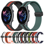 Cinturino in silicone con chiusura magnetica pieghevole da 22 mm, For Amazfit GTR 3 Pro, For Amazfit GTR 2e