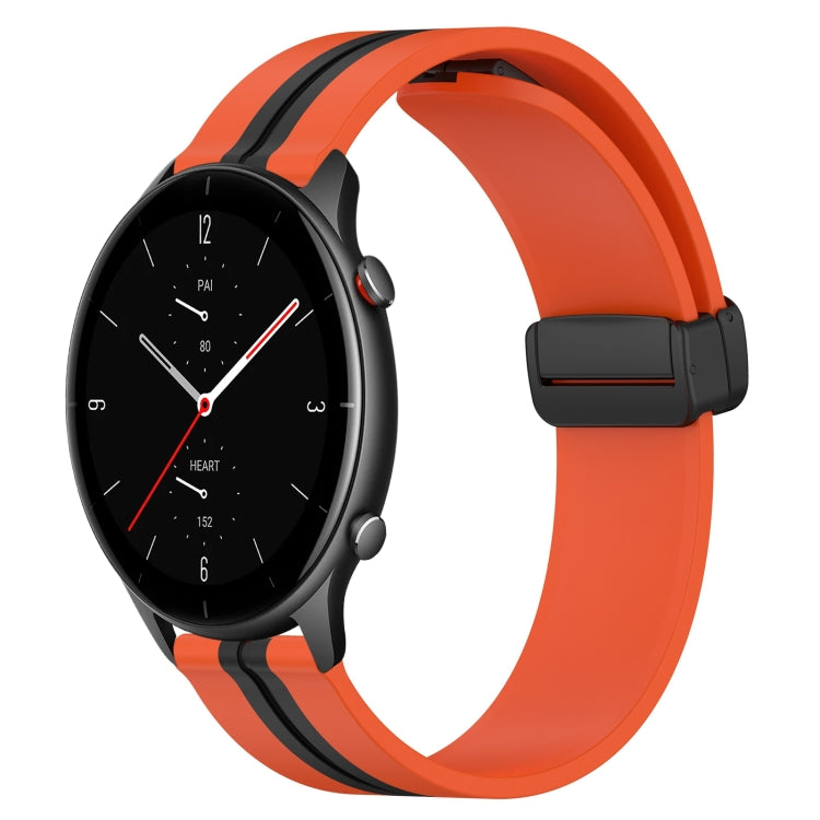 Cinturino in silicone con chiusura magnetica pieghevole da 22 mm, For Amazfit GTR 3 Pro, For Amazfit GTR 2e