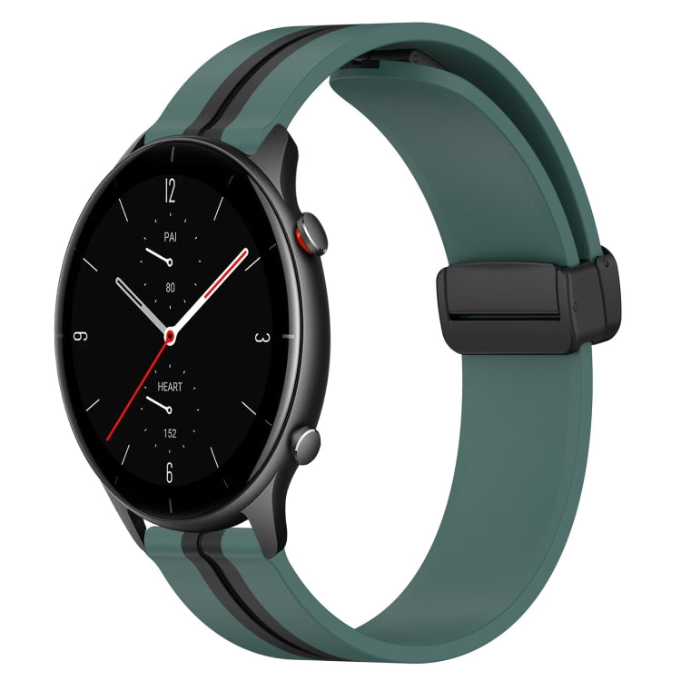 Cinturino in silicone con chiusura magnetica pieghevole da 22 mm, For Amazfit GTR 3 Pro, For Amazfit GTR 2e