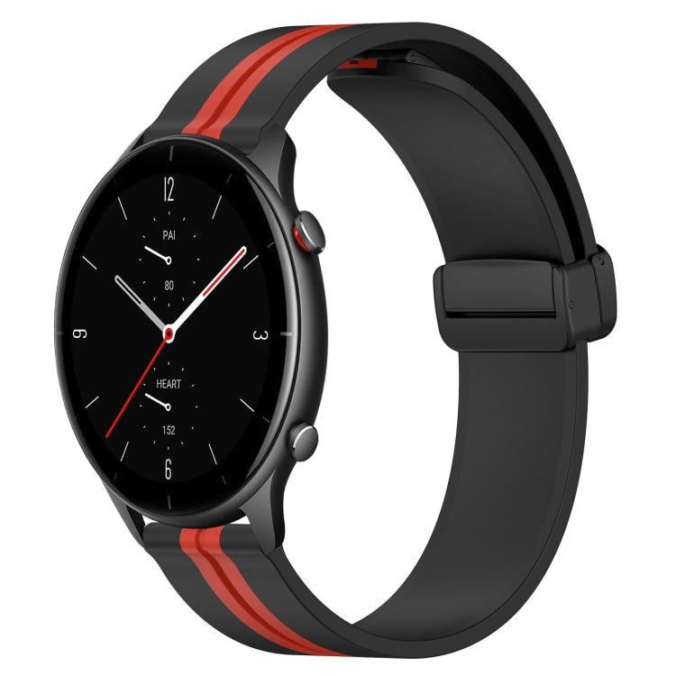 Cinturino in silicone con chiusura magnetica pieghevole da 22 mm, For Amazfit GTR 3 Pro, For Amazfit GTR 2e