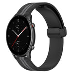Cinturino in silicone con chiusura magnetica pieghevole da 22 mm, For Amazfit GTR 3 Pro, For Amazfit GTR 2e