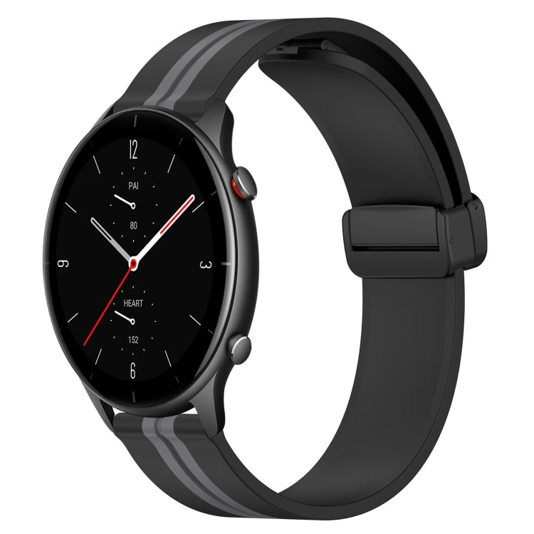Cinturino in silicone con chiusura magnetica pieghevole da 22 mm, For Amazfit GTR 3 Pro, For Amazfit GTR 2e