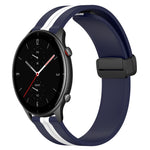 Cinturino in silicone con chiusura magnetica pieghevole da 22 mm, For Amazfit GTR 3 Pro, For Amazfit GTR 2e