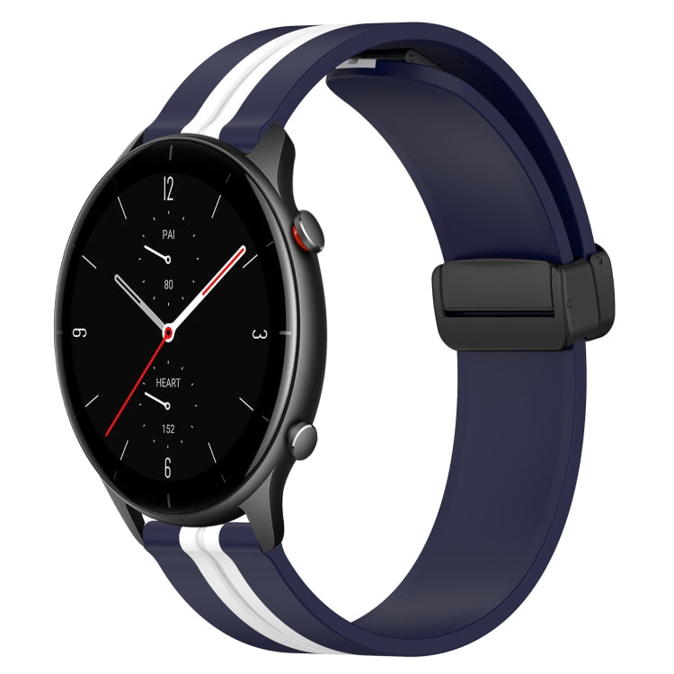 Cinturino in silicone con chiusura magnetica pieghevole da 22 mm, For Amazfit GTR 3 Pro, For Amazfit GTR 2e