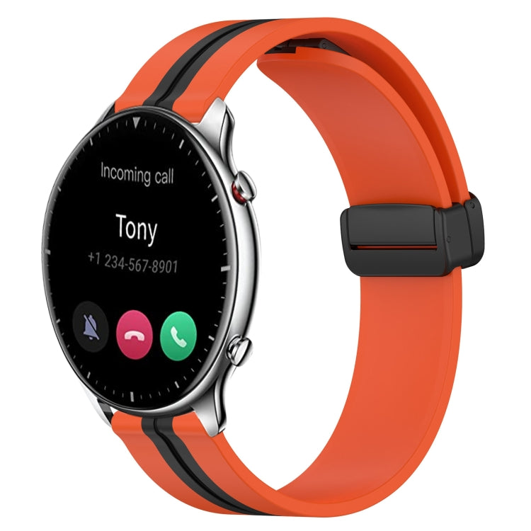 Cinturino in silicone con chiusura magnetica pieghevole da 22 mm, For Amazfit GTR 2, For Amazfit 3