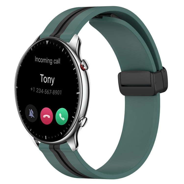 Cinturino in silicone con chiusura magnetica pieghevole da 22 mm, For Amazfit GTR 2, For Amazfit 3