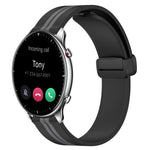 Cinturino in silicone con chiusura magnetica pieghevole da 22 mm, For Amazfit GTR 2, For Amazfit 3