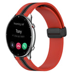Cinturino in silicone con chiusura magnetica pieghevole da 22 mm, For Amazfit GTR 2, For Amazfit 3