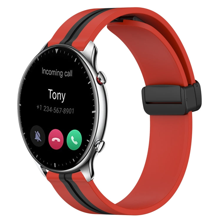 Cinturino in silicone con chiusura magnetica pieghevole da 22 mm, For Amazfit GTR 2, For Amazfit 3
