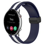 Cinturino in silicone con chiusura magnetica pieghevole da 22 mm, For Amazfit GTR 2, For Amazfit 3