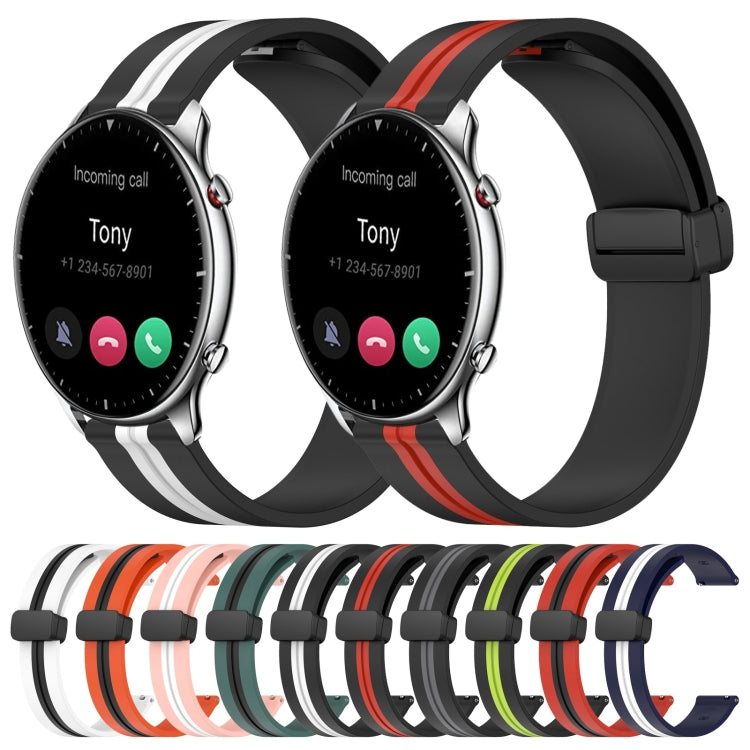 Cinturino in silicone con chiusura magnetica pieghevole da 22 mm, For Amazfit GTR 2, For Amazfit 3