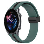 Cinturino in silicone con chiusura magnetica pieghevole da 22 mm, For Amazfit GTR 2, For Amazfit 3