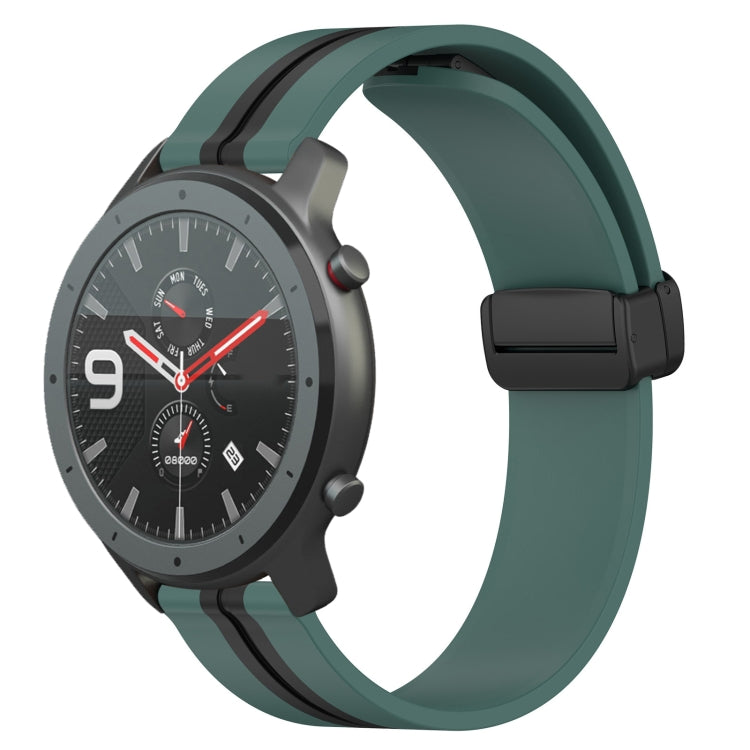 Cinturino in silicone con chiusura magnetica pieghevole da 22 mm, For Amazfit GTR 47mm