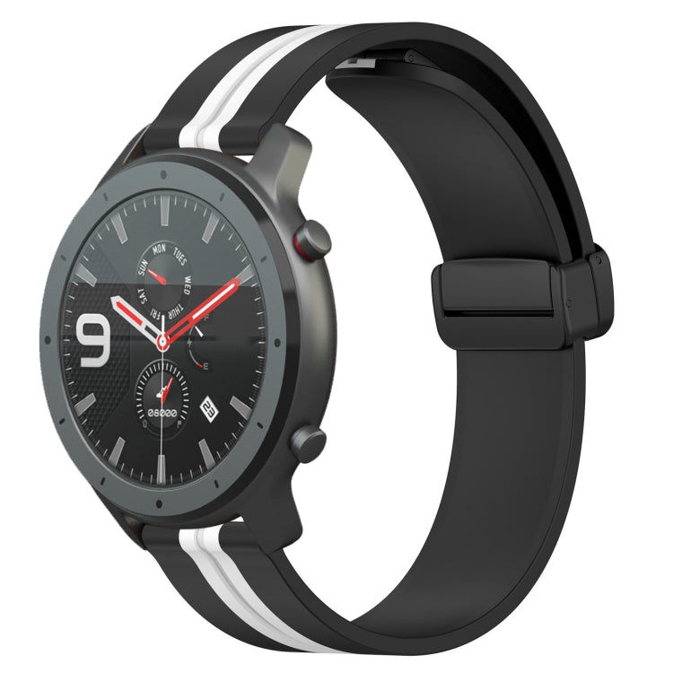 Cinturino in silicone con chiusura magnetica pieghevole da 22 mm, For Amazfit GTR 47mm