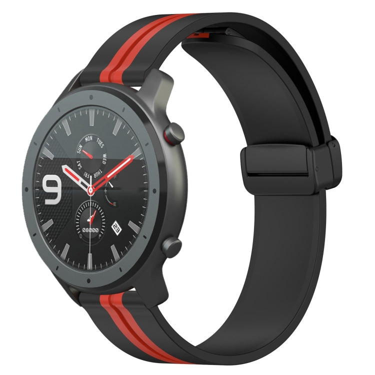 Cinturino in silicone con chiusura magnetica pieghevole da 22 mm, For Amazfit GTR 47mm