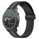 Cinturino in silicone con chiusura magnetica pieghevole da 22 mm, For Amazfit GTR 47mm