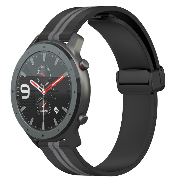 Cinturino in silicone con chiusura magnetica pieghevole da 22 mm, For Amazfit GTR 47mm