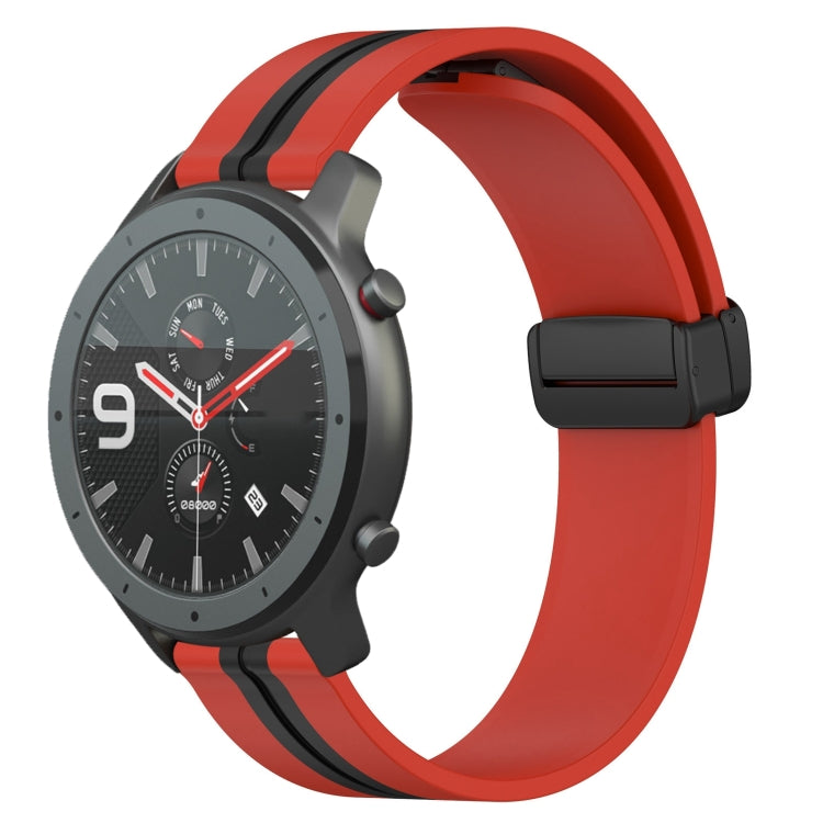 Cinturino in silicone con chiusura magnetica pieghevole da 22 mm, For Amazfit GTR 47mm