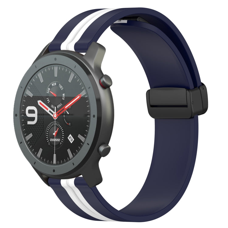 Cinturino in silicone con chiusura magnetica pieghevole da 22 mm, For Amazfit GTR 47mm