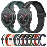 Cinturino in silicone con chiusura magnetica pieghevole da 22 mm, For Amazfit GTR 47mm