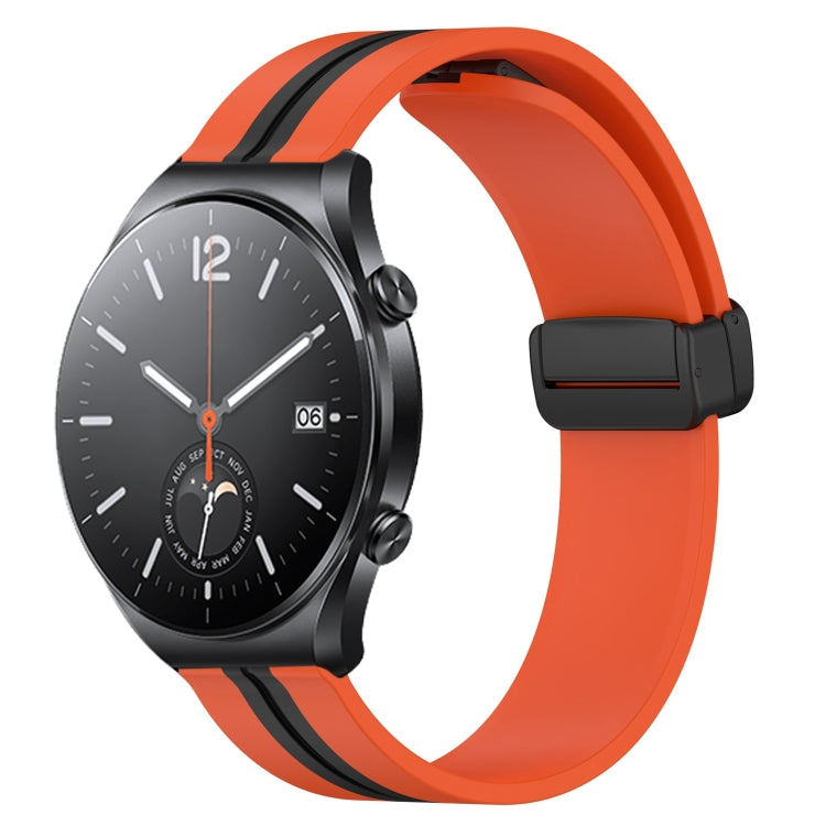 Cinturino in silicone con chiusura magnetica pieghevole da 22 mm, For Xiaomi MI Watch S1, For Xiaomi MI Watch S1 Pro