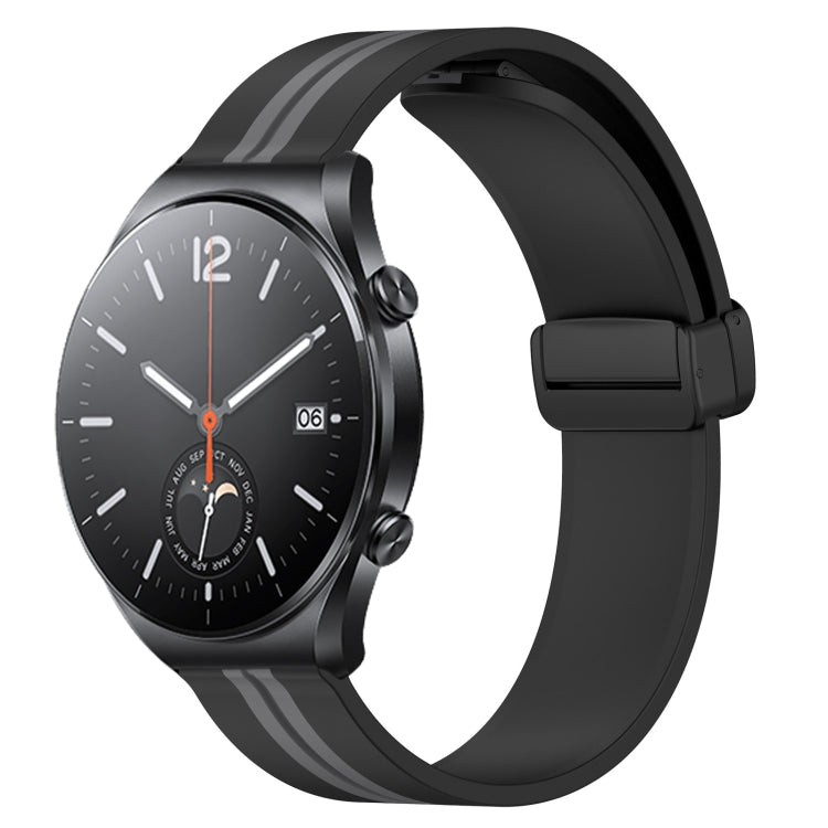 Cinturino in silicone con chiusura magnetica pieghevole da 22 mm, For Xiaomi MI Watch S1, For Xiaomi MI Watch S1 Pro