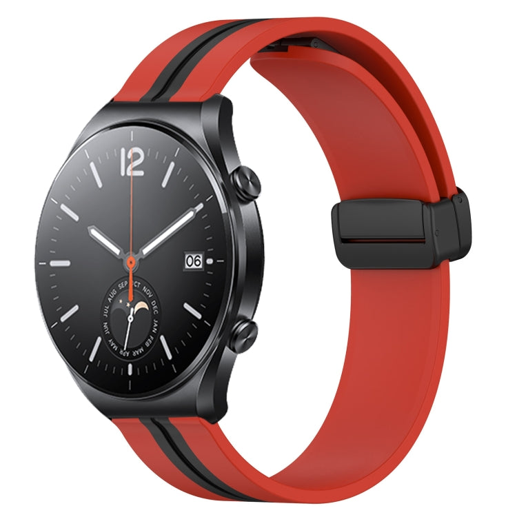 Cinturino in silicone con chiusura magnetica pieghevole da 22 mm, For Xiaomi MI Watch S1, For Xiaomi MI Watch S1 Pro