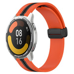 Cinturino in silicone con chiusura magnetica pieghevole da 22 mm, For Xiaomi MI Watch Color 2, For Xiaomi MI Watch Sport