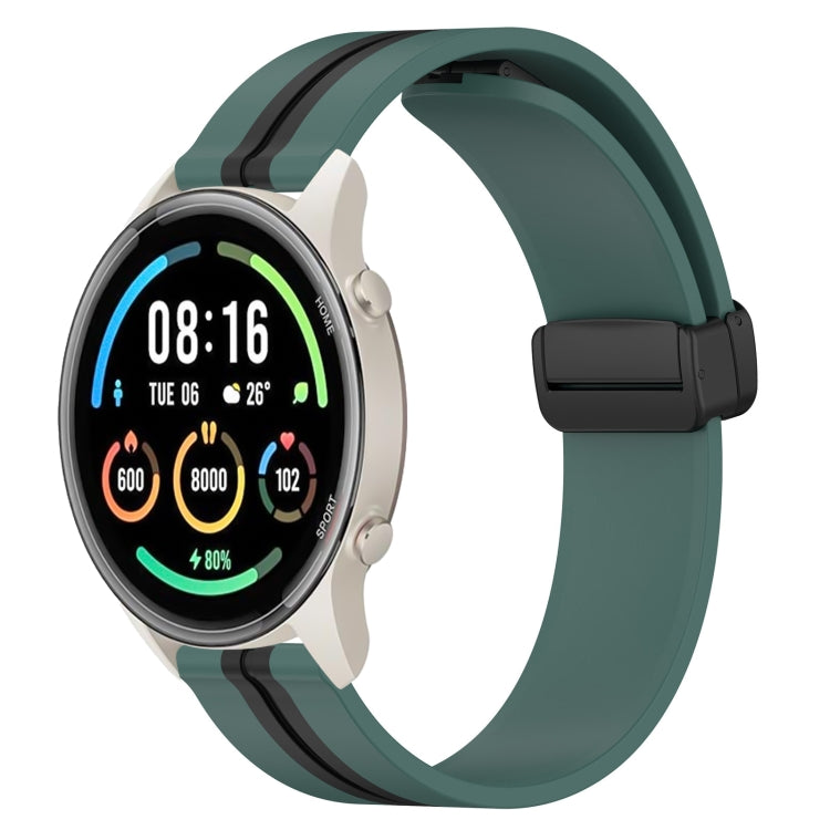 Cinturino in silicone con chiusura magnetica pieghevole da 22 mm, For Xiaomi MI Watch Color 2, For Xiaomi MI Watch Sport