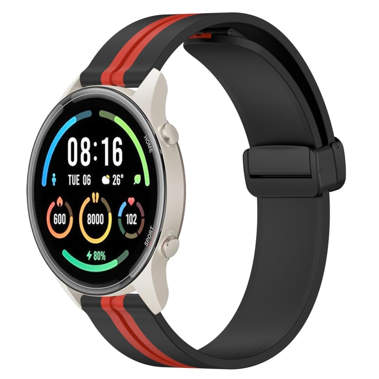 Cinturino in silicone con chiusura magnetica pieghevole da 22 mm, For Xiaomi MI Watch Color 2, For Xiaomi MI Watch Sport