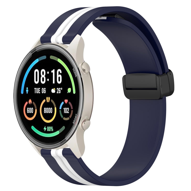 Cinturino in silicone con chiusura magnetica pieghevole da 22 mm, For Xiaomi MI Watch Color 2, For Xiaomi MI Watch Sport