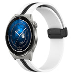 Cinturino in silicone con chiusura magnetica pieghevole da 22 mm, For Huawei Watch GT3 Pro 46mm, For Huawei Watch GT3 46mm
