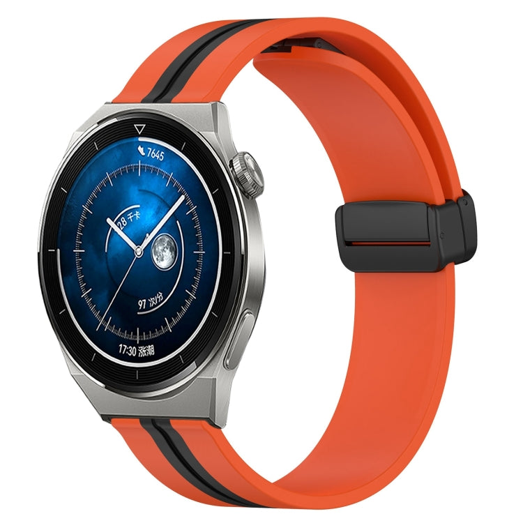 Cinturino in silicone con chiusura magnetica pieghevole da 22 mm, For Huawei Watch GT3 Pro 46mm, For Huawei Watch GT3 46mm