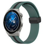 Cinturino in silicone con chiusura magnetica pieghevole da 22 mm, For Huawei Watch GT3 Pro 46mm, For Huawei Watch GT3 46mm